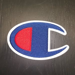 Large champion iron on patch